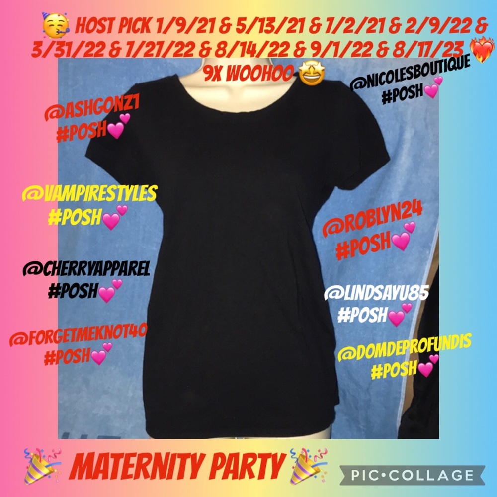 Bumpstart by motherhood maternity black tee S 🥳